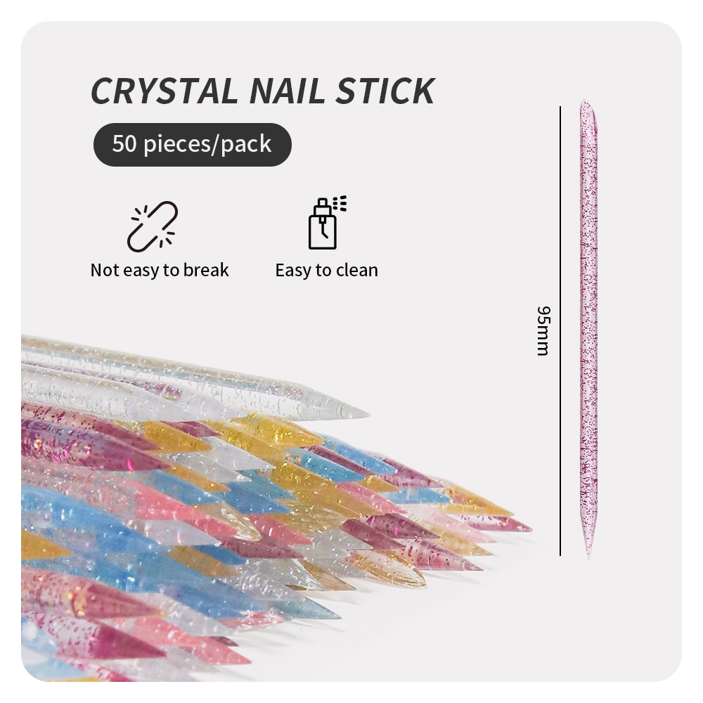 50 Pcs Nail Cuticle Pusher Cry - Contour Palette Stick 评论和价格